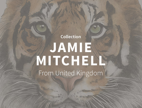 L'artiste Jamie Mitchell et sa collection wild animal, funny animal, jungle look
